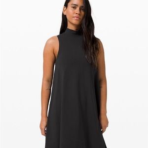 lululemon athletica Ribbed Black Midi Dress